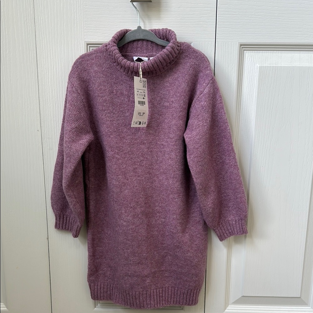 Cozy Purple Turtleneck Sweater